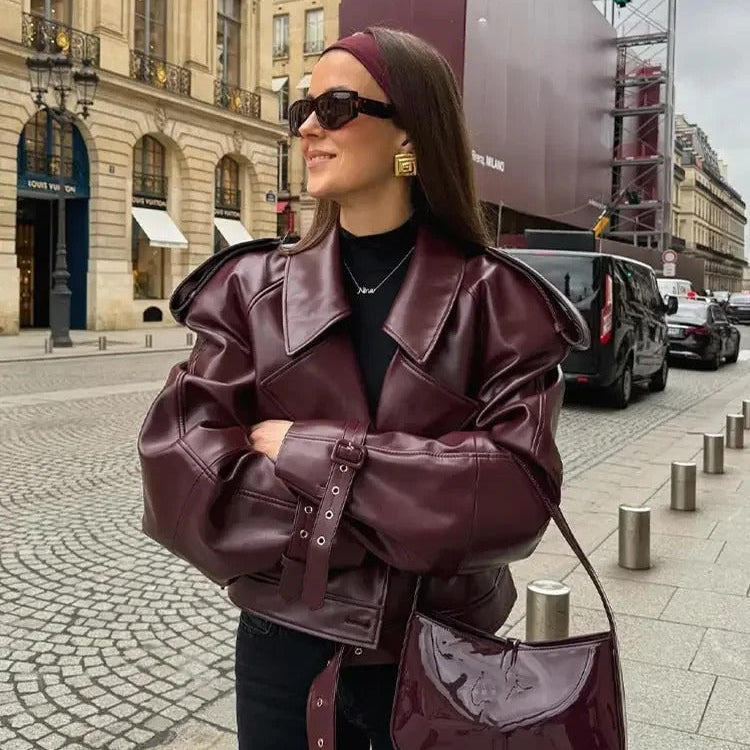 Lina - Stylish Leather Jacket